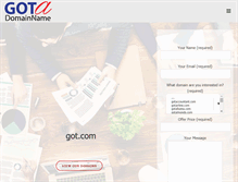 Tablet Screenshot of gotadomainname.com